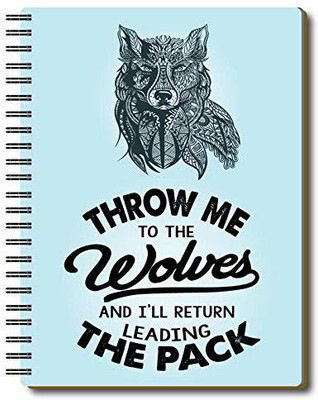 Nourish Daily Planner A5 Planner/Organizer Ruled 75 Pages(WOLVES)