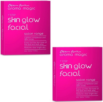 Aroma Magic Skin Glow Facial Kit,Single Use (Pack of 2)(2 x 22.5 g)