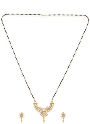 JEWELS GURU Alloy Gold-plated Gold Jewellery Set(Pack of 1)