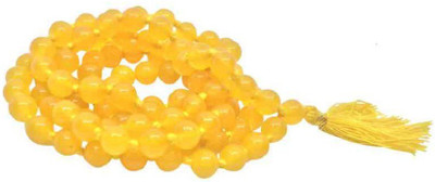 RATAN BAZAAR Yellow Sapphire / Pukhraj stone Mala Natural Original Stone,s Astrological Purpose for men & women Beads Stone Chain