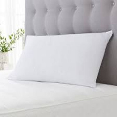 VJSTAR Polyester Fibre Solid Sleeping Pillow Pack of 1(White)