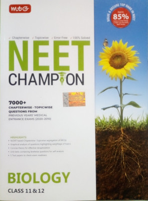 MTG NEET Champion Biology Class 11 & 12(Paperback, NA)