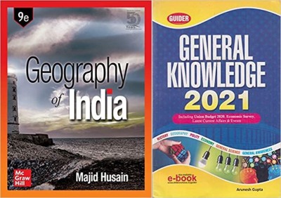 Geography Of India 9th Edition (Latest Ed.)By Majid Husain 9th Edition(2020)With General Knowledge 2021 By Anuresh Gupta . (Best Book For Civil Services, UPSC,IAS,IPS EXAM English Medium Bihar Psc,psc Exam,use Ful For Ugc-Net)(Paperback, Arunesh Gupta, Majid Husain)