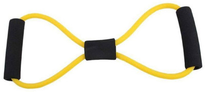 JOJO NATION Yoga Soft Expander Latex Figure 8- Shape Yoga Fitness Workout Resistance Tube(Yellow)
