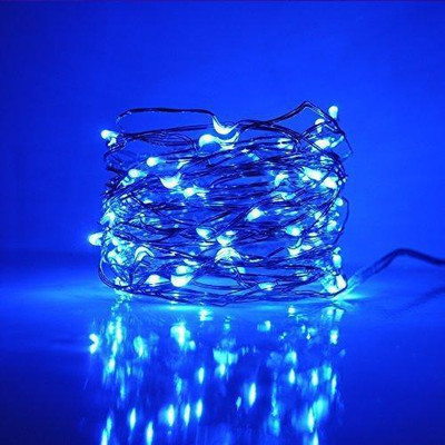 SAVORADE 20 LEDs 2 m Blue Steady Strip Rice Lights(Pack of 12)
