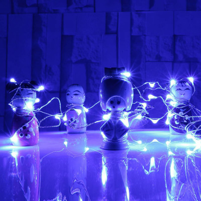 MANSAA 30 LEDs 3.05 m Blue Steady String Rice Lights(Pack of 1)
