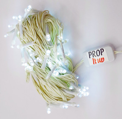 Prop It Up 49 LEDs 10.16 m White Steady String Rice Lights(Pack of 1)