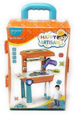 Om Enterprise Happy Travel Suitcase Artisan Set for Children | Artisan Set Play Kit Best Toy Gift for Kids