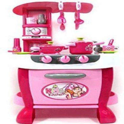 meeraenterprise TOYS CRAZY Kitchen Appliance Cooking Play Set with Lights & Sound