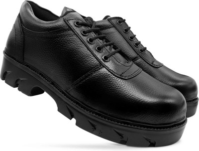 Joker Steel Toe Artificial Leather Safety Shoe(Black, S1, Size 9)
