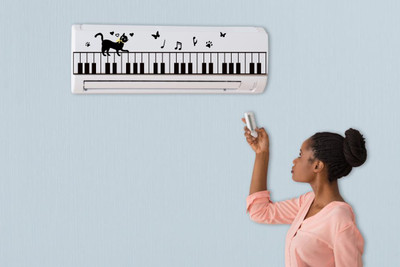 sp decals 20 cm Multi Color Decorative Air conditioner Sticker - AC Sticker_PCAC129 Self Adhesive Sticker(Pack of 1)