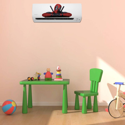 K2A Studio 62 cm Multi Color Decorative Air conditioner Sticker - AC Sticker_PCAC195 Self Adhesive Sticker(Pack of 1)
