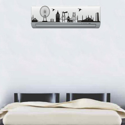K2A Decor 30 cm Multi Color Decorative Air conditioner Sticker Self Adhesive Sticker(Pack of 1)