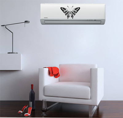 Psychedelic Collection 20 cm Color Decorative Air conditioner Sticker - AC Sticker_PCAC09 Self Adhesive Sticker(Pack of 1)