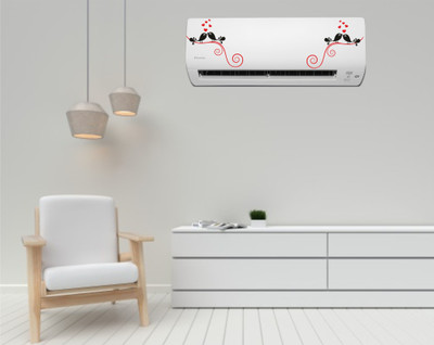 K2A Decor 30 cm Multi Color Decorative Air conditioner Sticker Self Adhesive Sticker(Pack of 1)