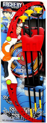 AVYUKT Archery Set for Kids-Bow with 3 Suction Arrow for Kids Bows & Arrows Bows & Arrows(Multicolor)