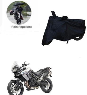 RPSENTTERPR Waterproof Two Wheeler Cover for Triumph(Tiger 800 XR, Black)