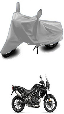 Wadhwa Creations Two Wheeler Cover for Triumph(Tiger 800 XR, Silver)