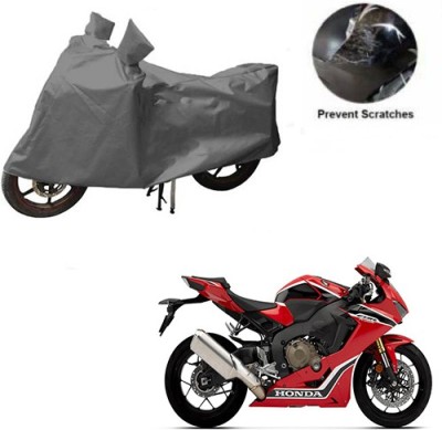 MOTOWORLD Waterproof Two Wheeler Cover for Honda(CBR 1000RR, Grey)