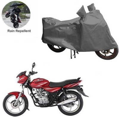 MOTOWORLD Waterproof Two Wheeler Cover for Bajaj(Discover 125 DTS-i, Grey)