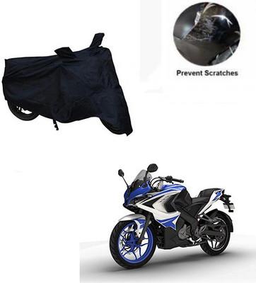 RPSENTTERPR Waterproof Two Wheeler Cover for Bajaj(Pulsar RS 200, Black)