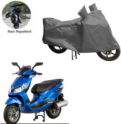 MOTOWORLD Waterproof Two Wheeler Cover for Bajaj(Sunny, Grey)