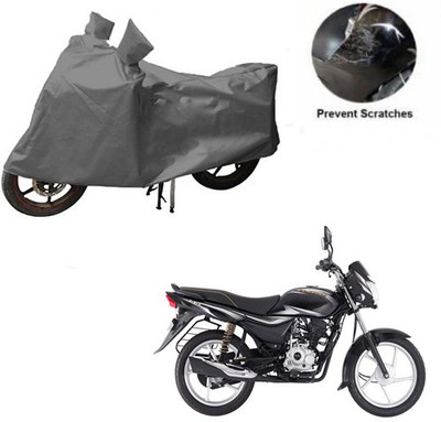 MOTOWORLD Waterproof Two Wheeler Cover for Bajaj(Platina 100 DTS-i, Grey)