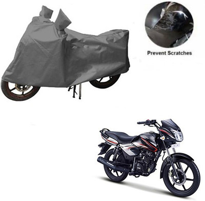 MOTOWORLD Waterproof Two Wheeler Cover for TVS(Phoenix 125, Grey)