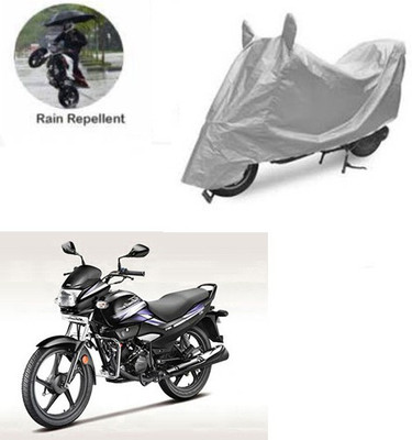 RPSENTTERPR Waterproof Two Wheeler Cover for Hero(Super Splendor, Silver)