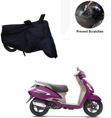 Mdstar Waterproof Two Wheeler Cover for TVS(Jupiter, Black)
