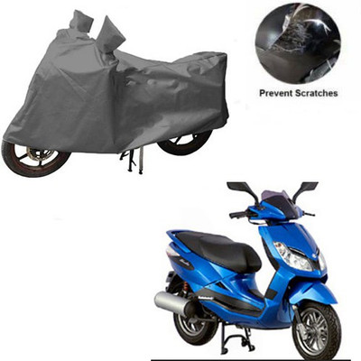 MOTOWORLD Waterproof Two Wheeler Cover for Bajaj(Sunny, Grey)