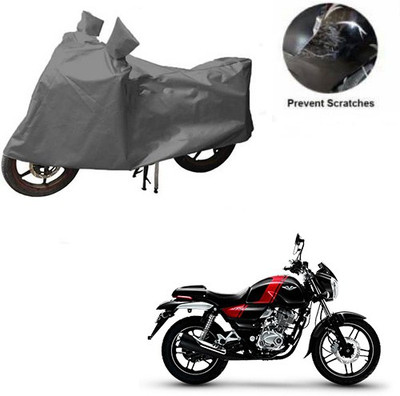 MOTOWORLD Waterproof Two Wheeler Cover for Bajaj(V 150, Grey)