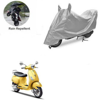 RPSENTTERPR Waterproof Two Wheeler Cover for Piaggio(Vespa SXL, Silver)