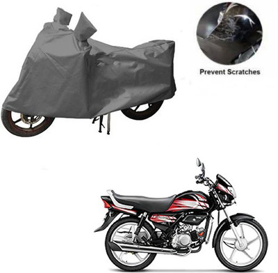 MOTOWORLD Waterproof Two Wheeler Cover for Hero(HF Deluxe, Grey)