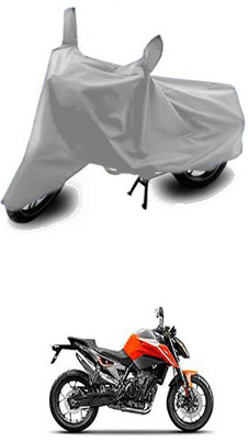 WildKraftZ Two Wheeler Cover for KTM(Silver)