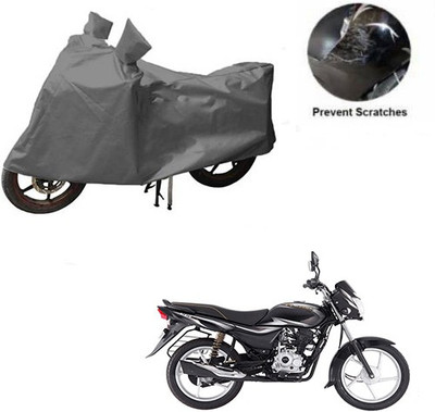 MOTOWORLD Waterproof Two Wheeler Cover for Bajaj(Platina 100 DTS-i, Grey)