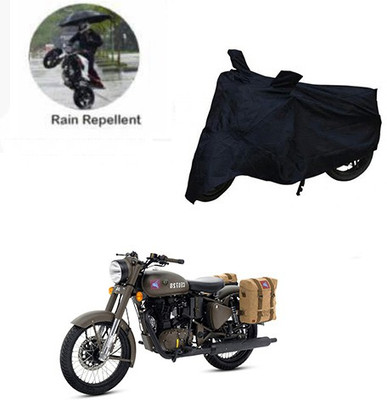 RPSENTTERPR Waterproof Two Wheeler Cover for Royal Enfield(Classic 500, Black)