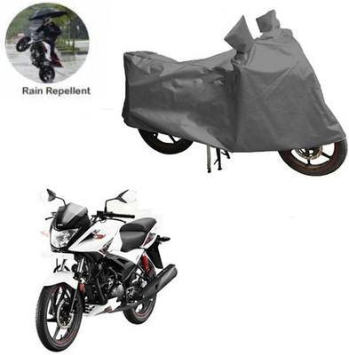 MOTOWORLD Waterproof Two Wheeler Cover for Hero(Ignitor, Grey)