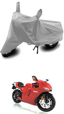 Wadhwa Creations Two Wheeler Cover for Ducati(Silver)