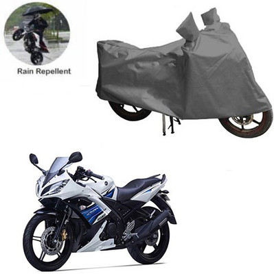 MOTOWORLD Waterproof Two Wheeler Cover for Yamaha(YZF R15 S, Grey)