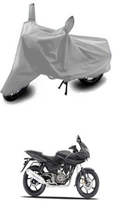 WildKraftZ Two Wheeler Cover for Bajaj(Pulsar 220 DTS-i, Silver)