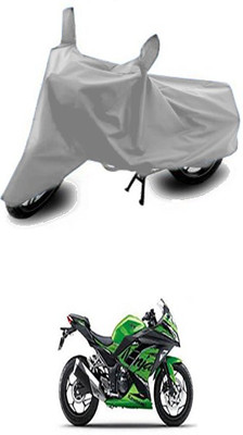 Wadhwa Creations Two Wheeler Cover for Kawasaki(Ninja 300, Silver)