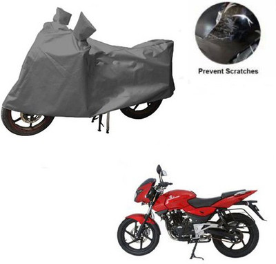MOTOWORLD Waterproof Two Wheeler Cover for Bajaj(Pulsar 200 NS DTS-i, Grey)