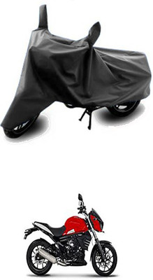 WildKraftZ Two Wheeler Cover for Mahindra(Grey)