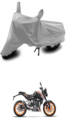 WildKraftZ Two Wheeler Cover for KTM(Silver)