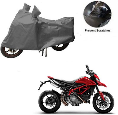 RPSENTTERPR Waterproof Two Wheeler Cover for Ducati(Hyperstrada, Grey)