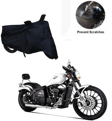 Mdstar Waterproof Two Wheeler Cover for FAB Regal Raptor(Daytona 350, Black)