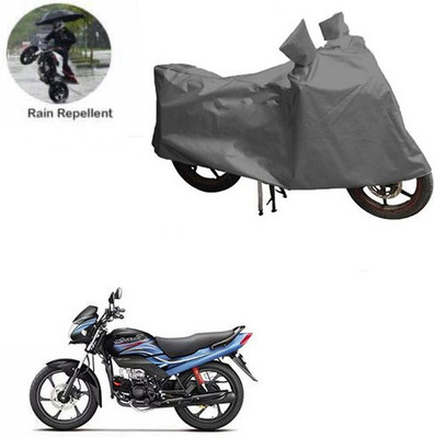 MOTOWORLD Waterproof Two Wheeler Cover for Hero(Passion Plus, Grey)