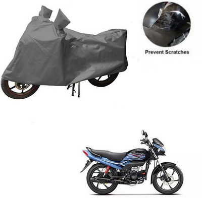 MOTOWORLD Waterproof Two Wheeler Cover for Hero(Passion Plus, Grey)