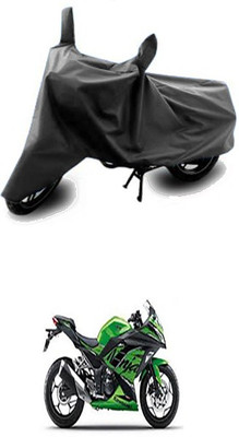 Wadhwa Creations Two Wheeler Cover for Kawasaki(Ninja 300, Grey)